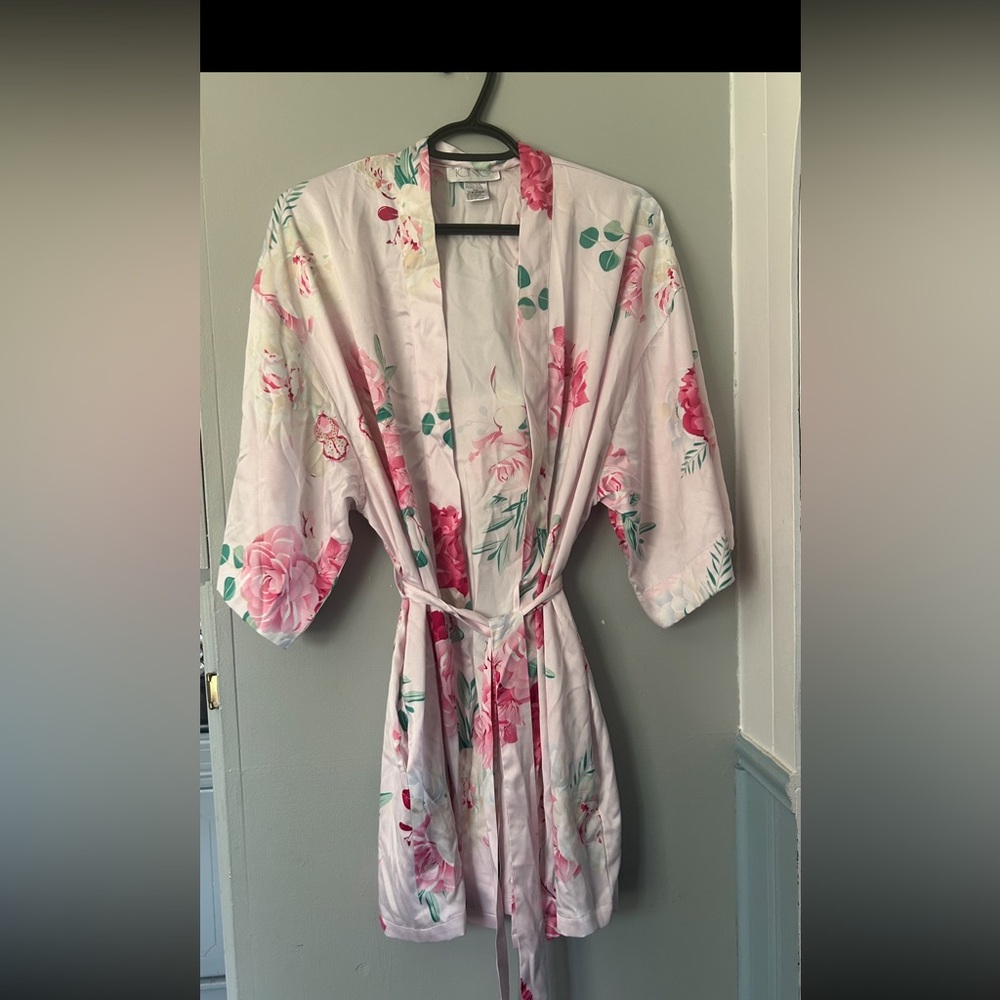 Icing Pink Floral Kimono